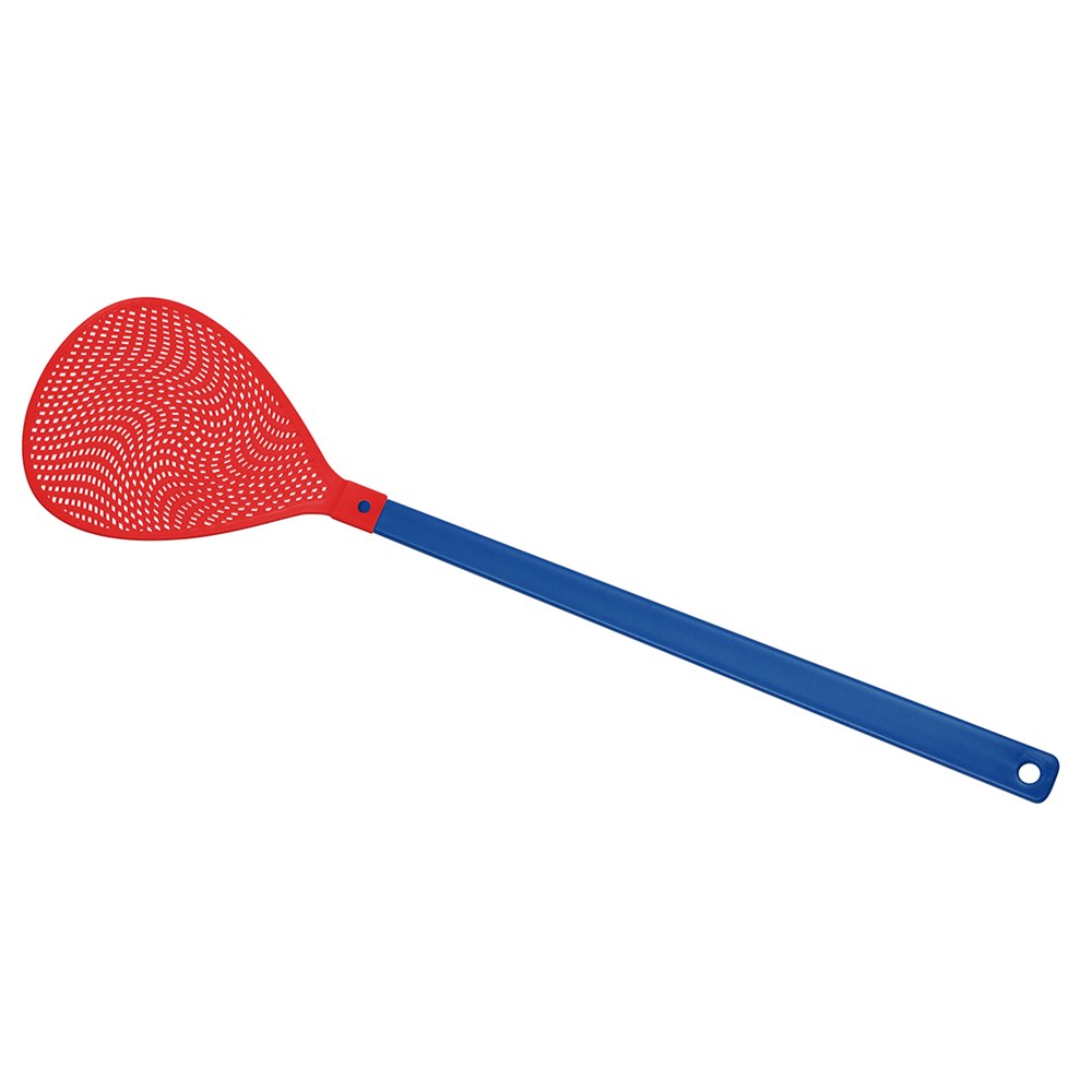 Fliegenklatsche "Oval" - blau/rot