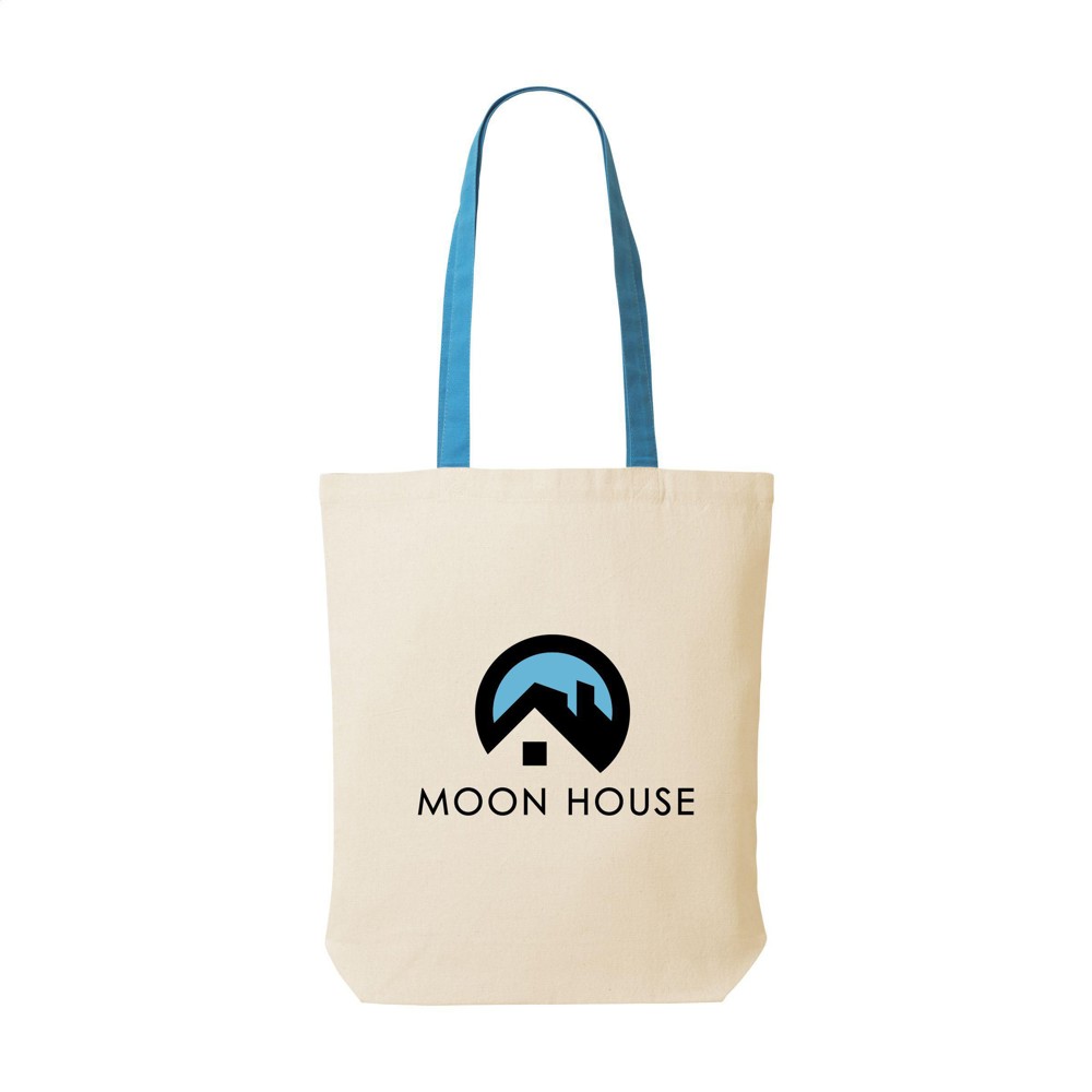 Canvas Shoppy Colour (220 g/m²) Tasche - hellblau (± PMS 299)