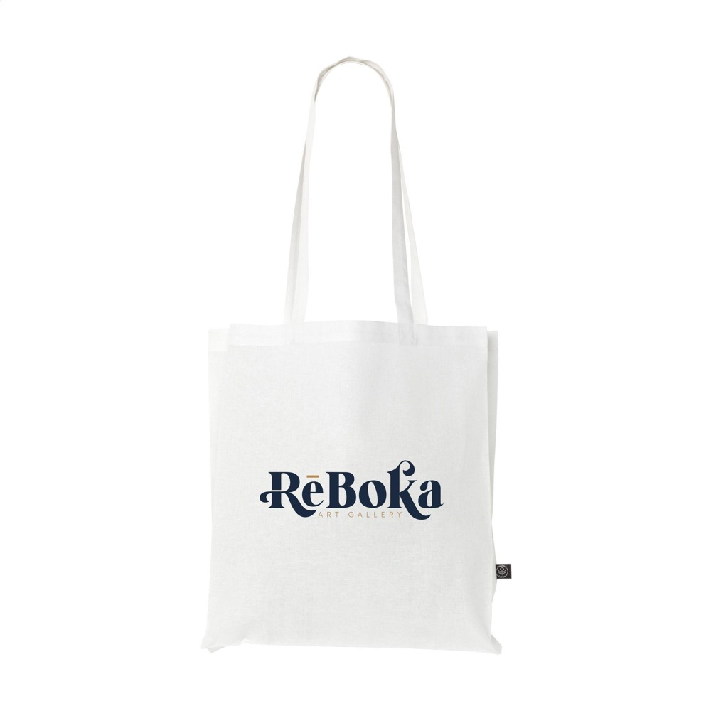 Colour Square Bag GRS Recycled Cotton (150 g/m²) Tasche - weiß
