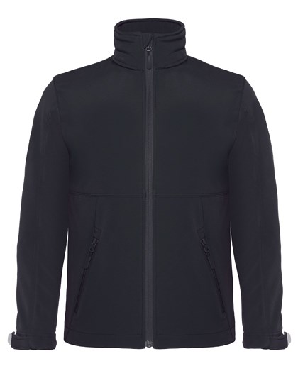 B&C COLLECTION - Kids´ Hooded Softshell Jacket - Black