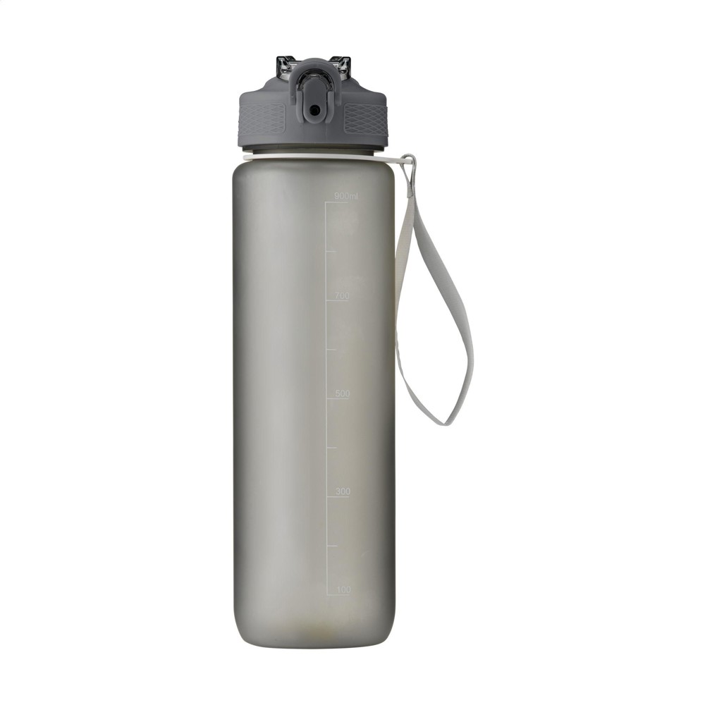 AquaSport RCS Recycled Water Bottle 1 L - grau (± PMS Cool Gray 2C)