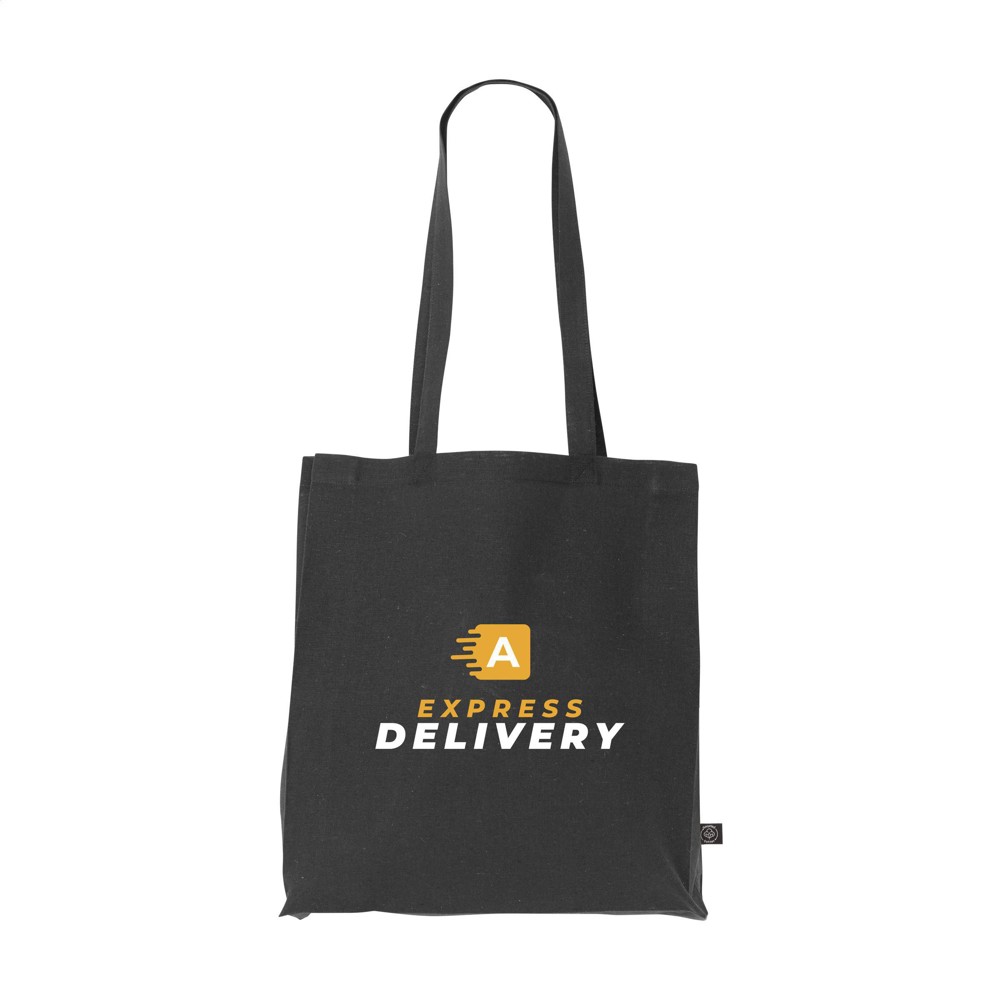 Colour Square Bag GRS Recycled Cotton (150 g/m²) Tasche - schwarz