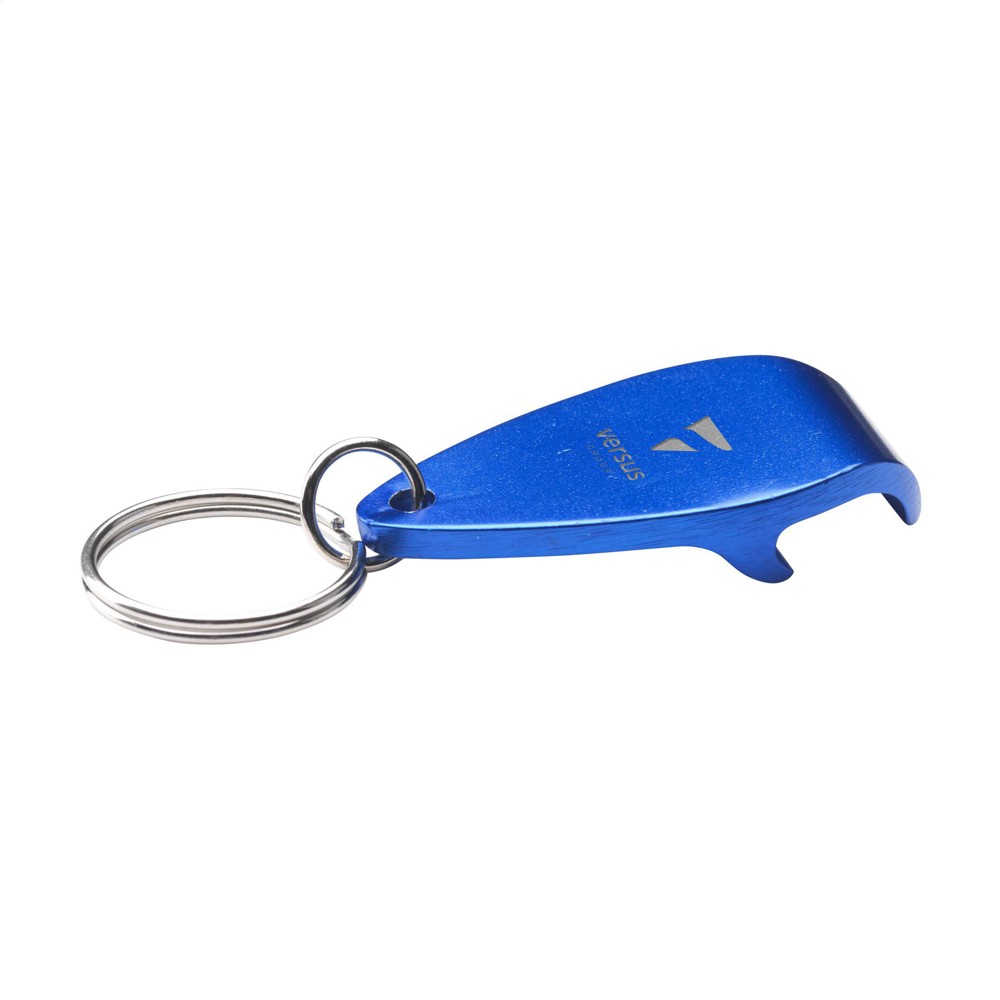 Carrera GRS Recycled Alu Öffner / Schlüsselanhänger - blau (± PMS 286C)