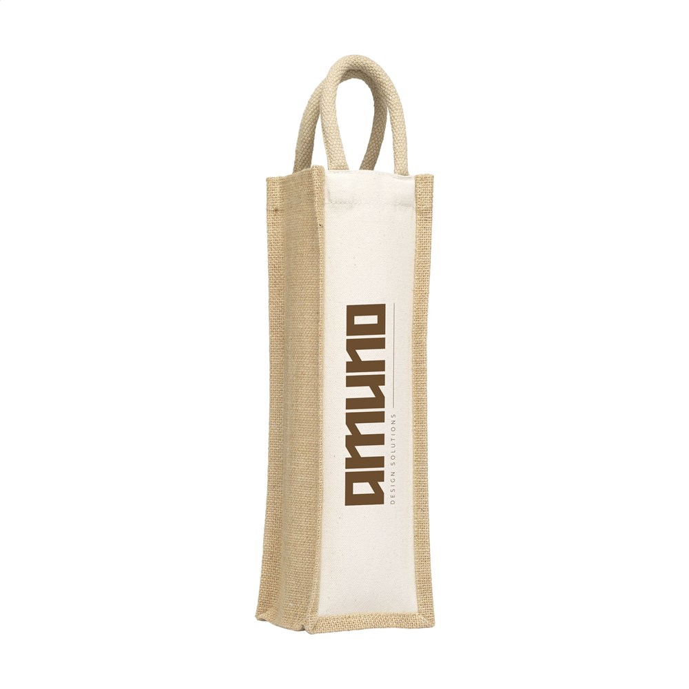 Jute Canvas Wine Bag Weintasche