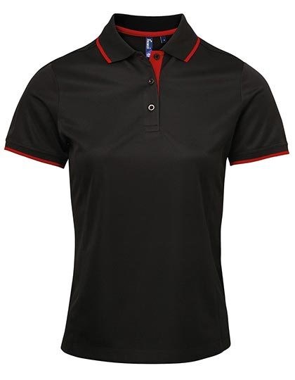 Black (ca. Pantone Black C), Red (ca. Pantone 200C)
