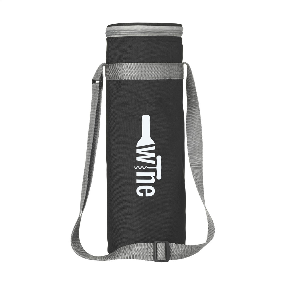 BottleCooler GRS RPET Kühltasche - Schwarz